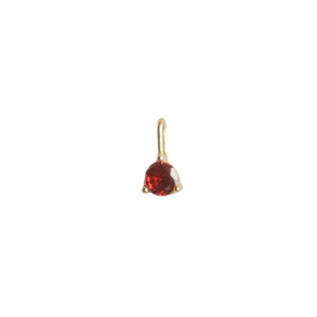 FYB Birthstone Charm-, Color: Jan- Garnet