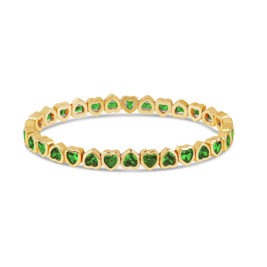 Bracelet- Mini Emerald Heart