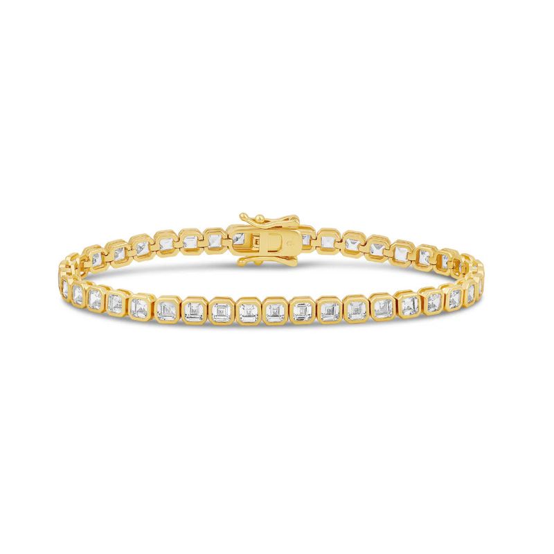 Bracelet- Bezel Square Tennis