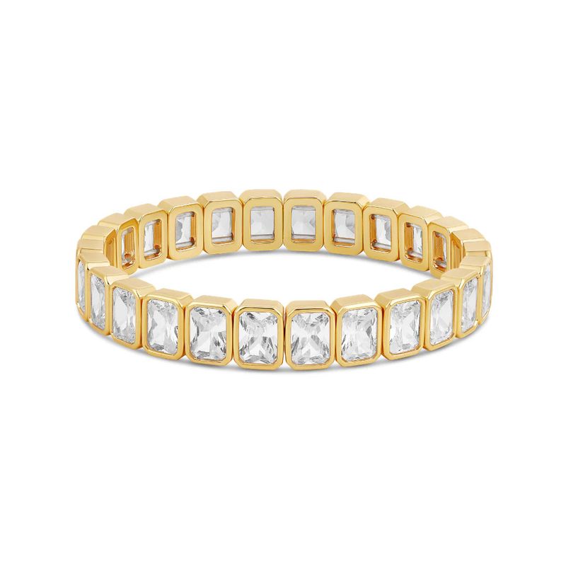 Bracelet- Emerald Cut Stretchy