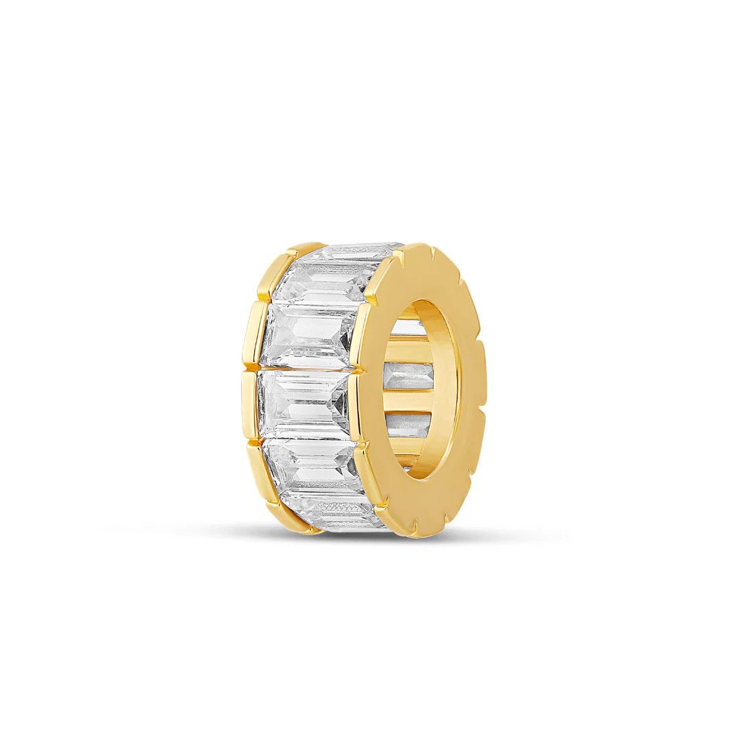 Charm- Baguette Spacer White