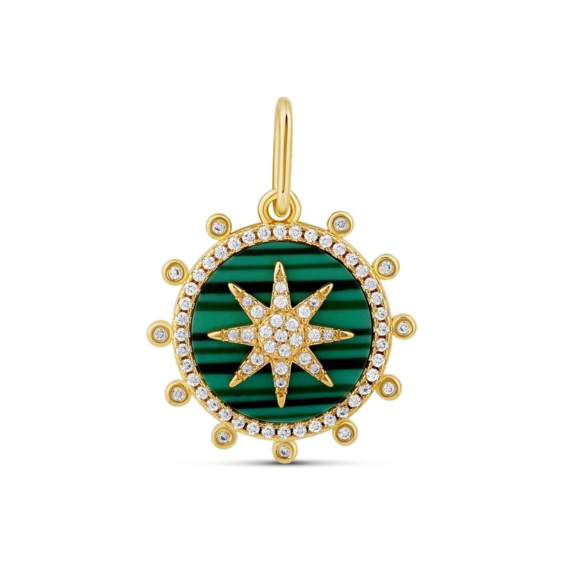 Charm- Compass Green