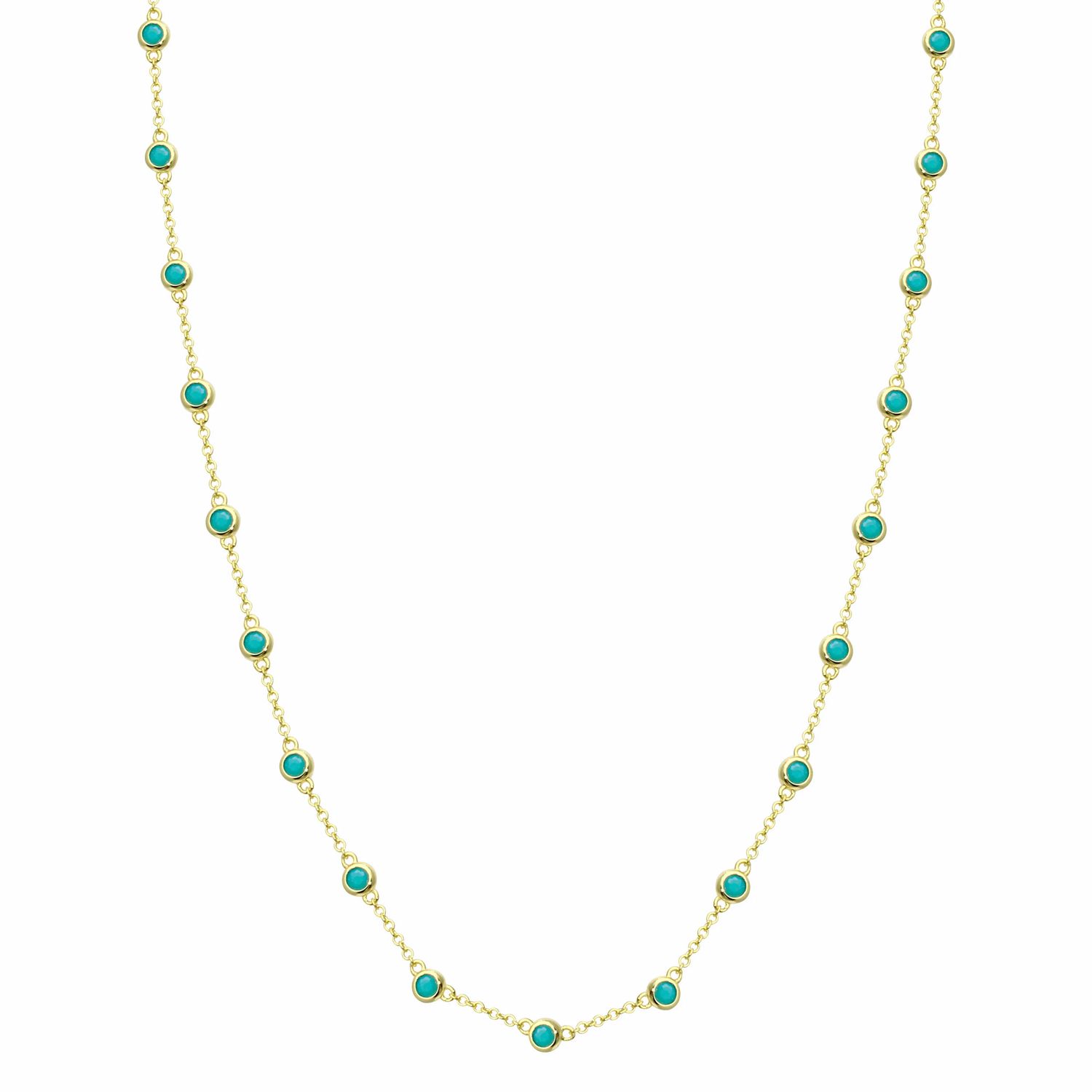 Necklace- DBY Strand Turq
