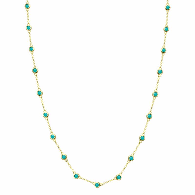 Necklace- DBY Strand Turq