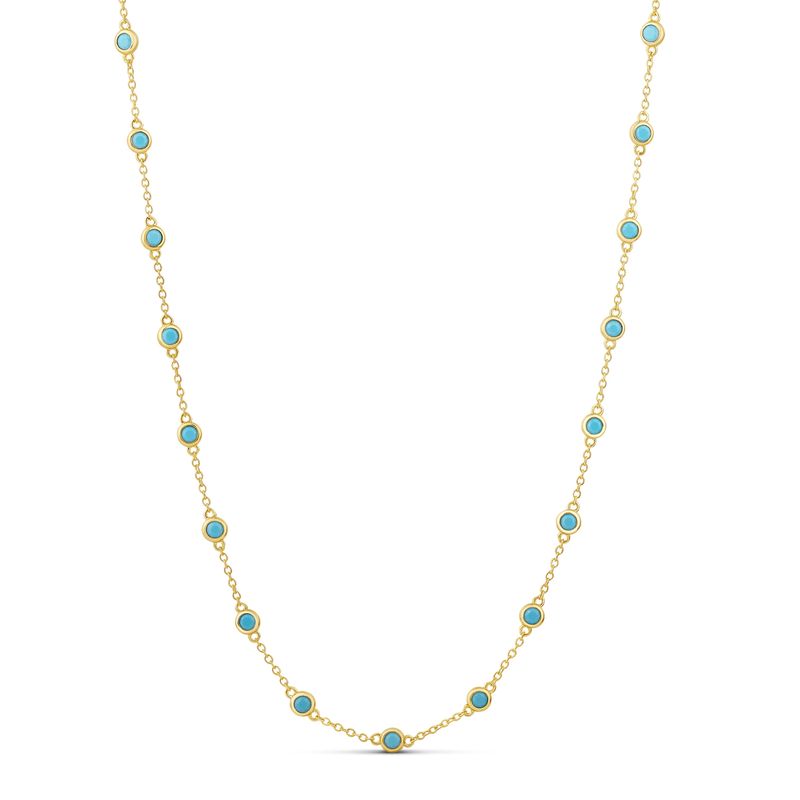 Necklace- long DBY Turq