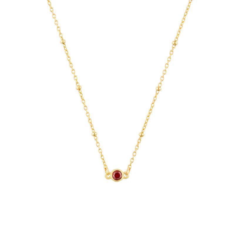 FYB Birthstone Necklace-, Color: Jan