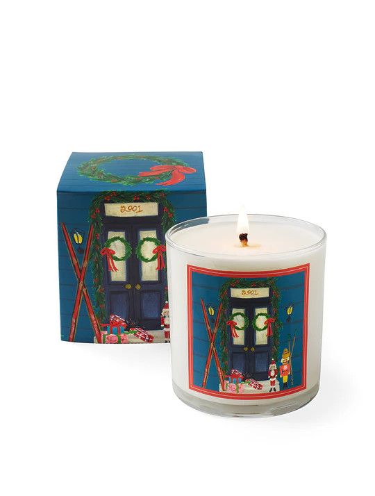 Roland Pine Blue Holiday Candle