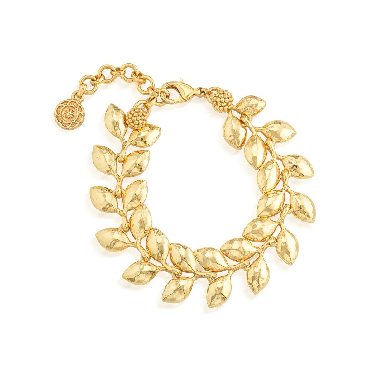 Golden Laurel Link Bracelet