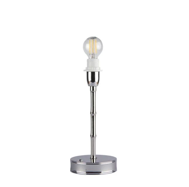 Bamboo Lamp Silver 25cm