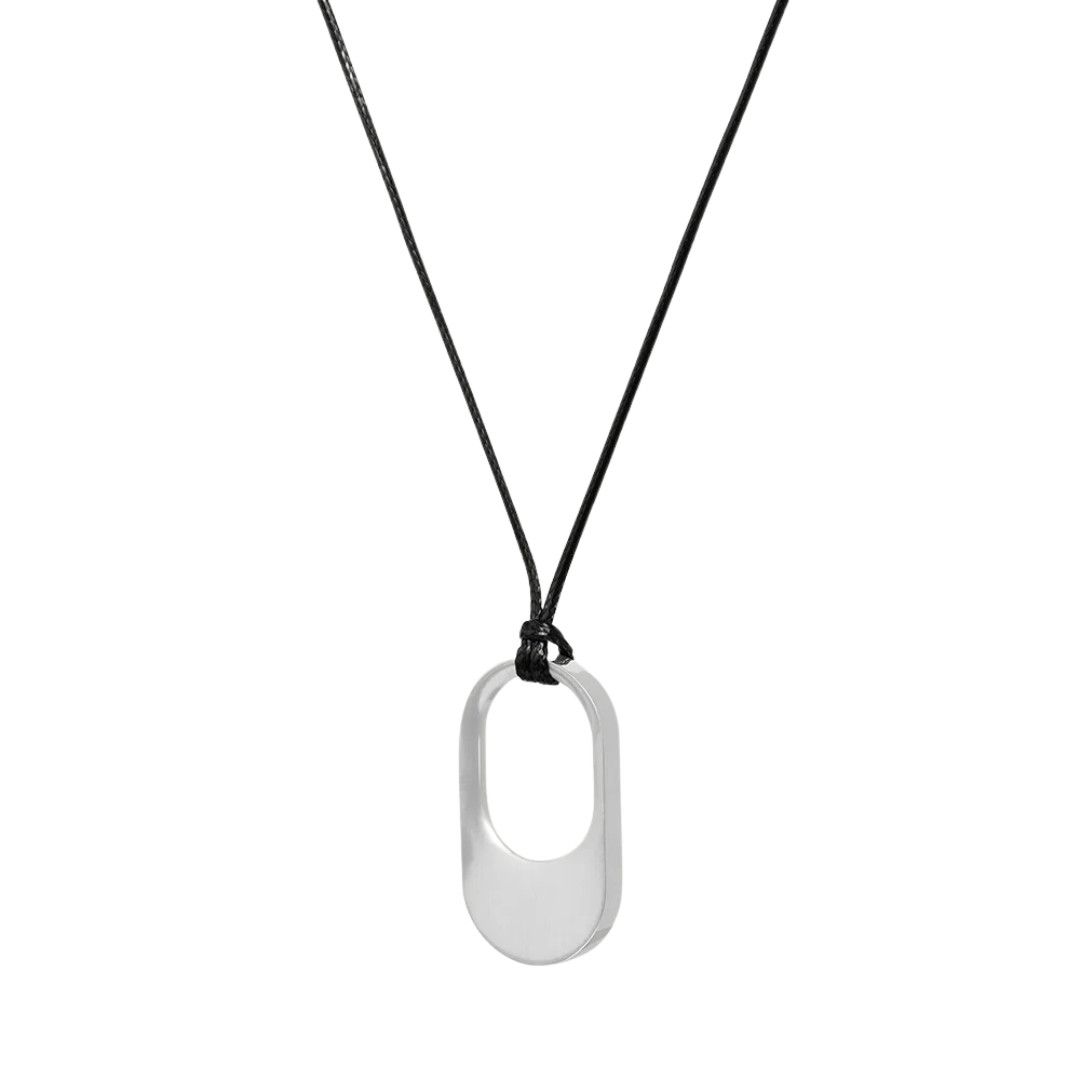 Crosby Long Pendant- Silver