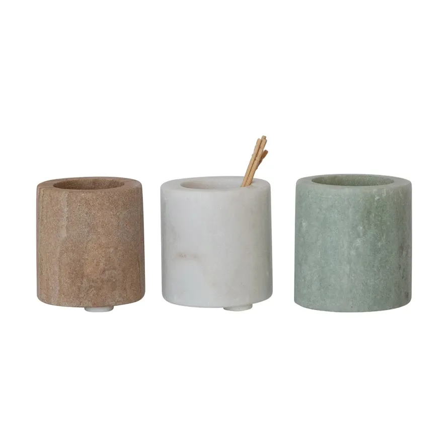 Standstone Marble Toothpick Holder