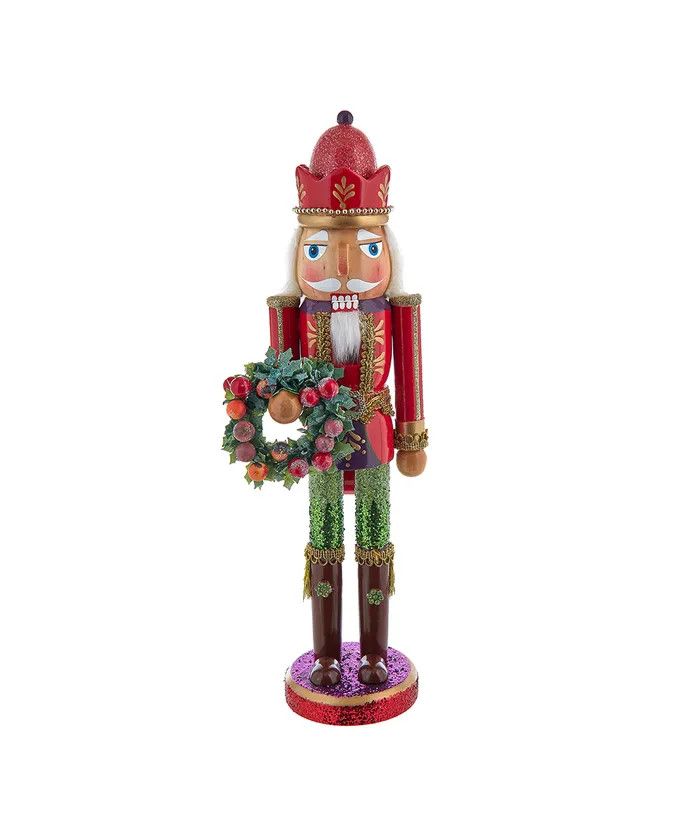 15&quot; Wooden Sugar Frost Nutcracker