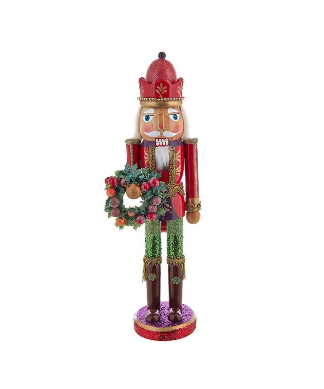 15&quot; Wooden Sugar Frost Nutcracker