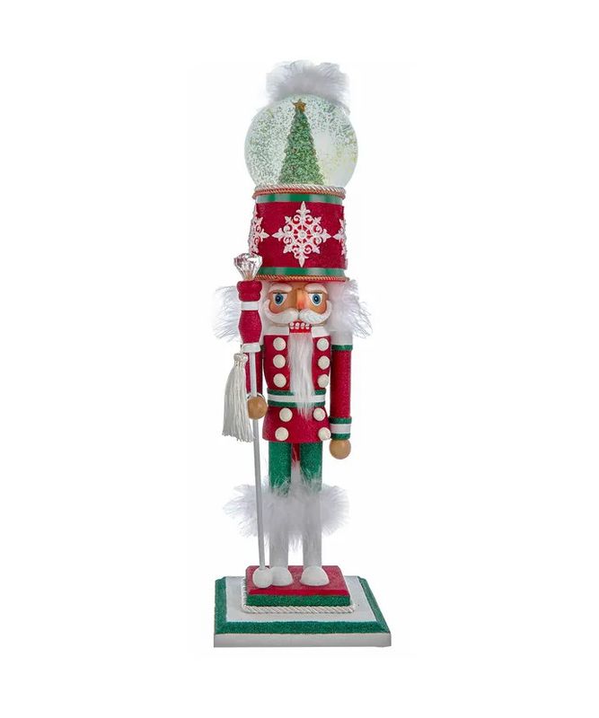 21&quot; Musical Snow Globe Nutcracker