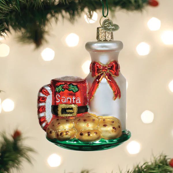 Santa&#39;s Milk &amp; Cookies Ornament