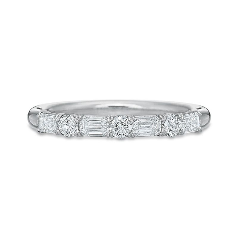 GA Petite Alt Ec/Rnd, Half, Plat .68ct