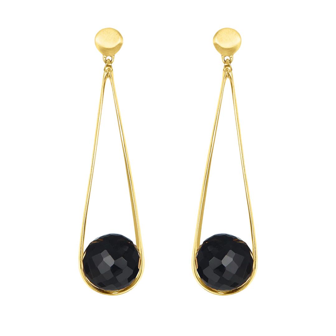 Ipanema Earrings- Black Onyx