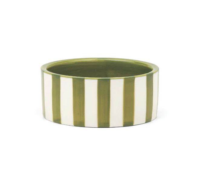 Izzy Wine Coaster Green Stripe