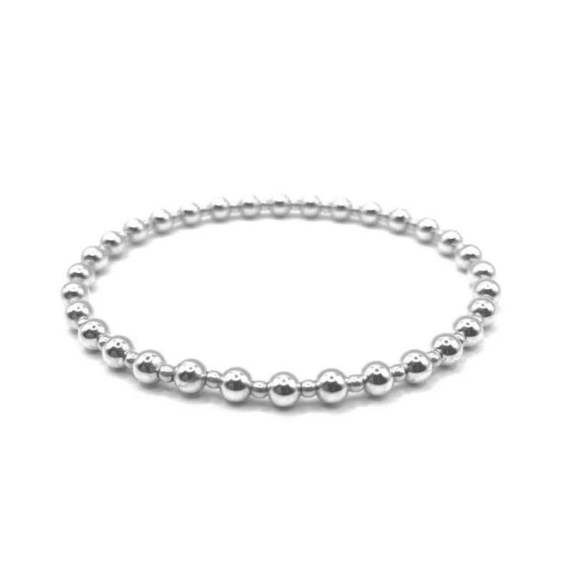 4mm+2mm+4mm Sterling Karma Bracelet