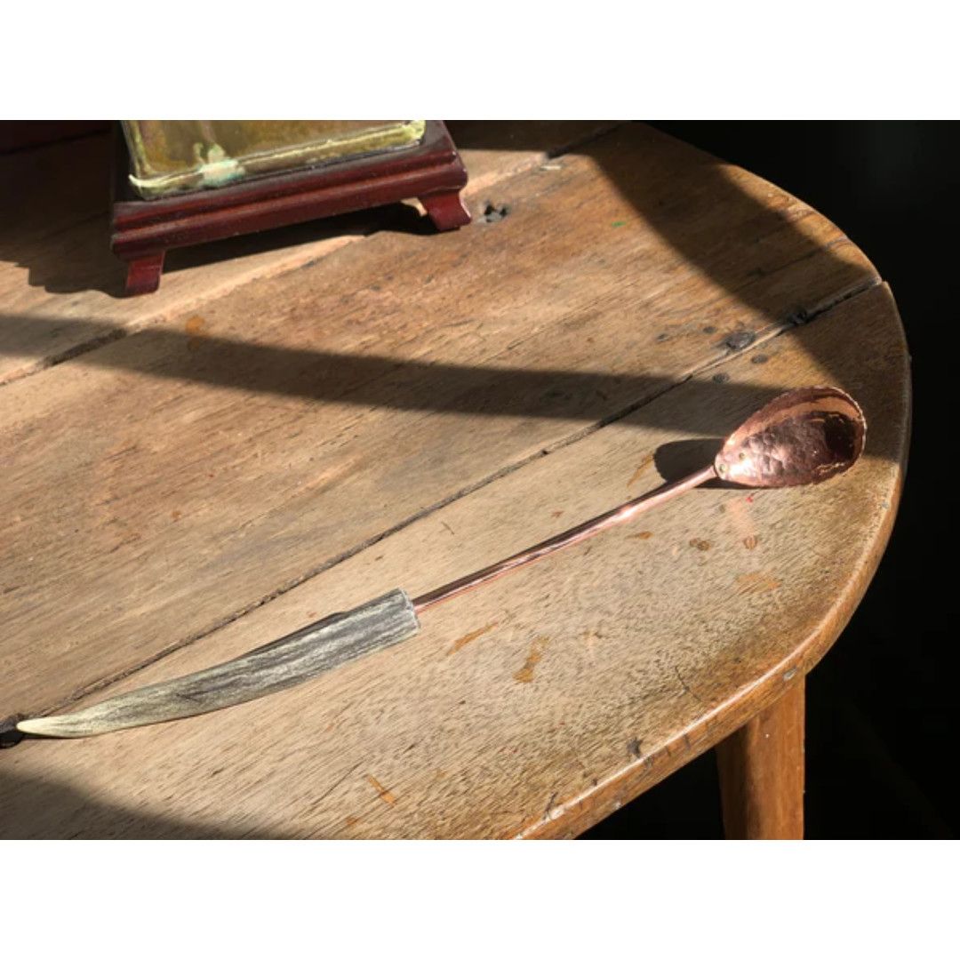 Copper Tasting Spoon w. Antler