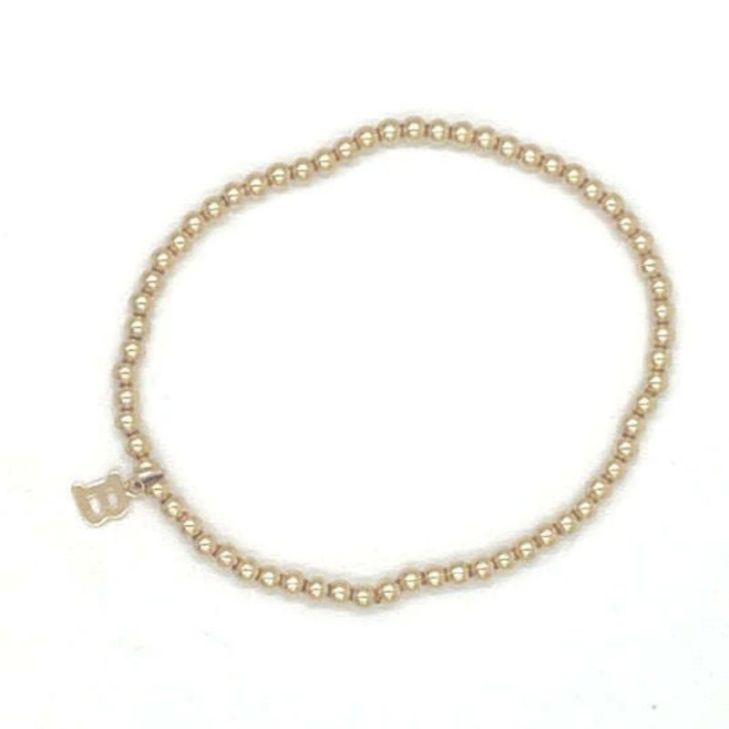 14K GF Initial Charm Bracelet-