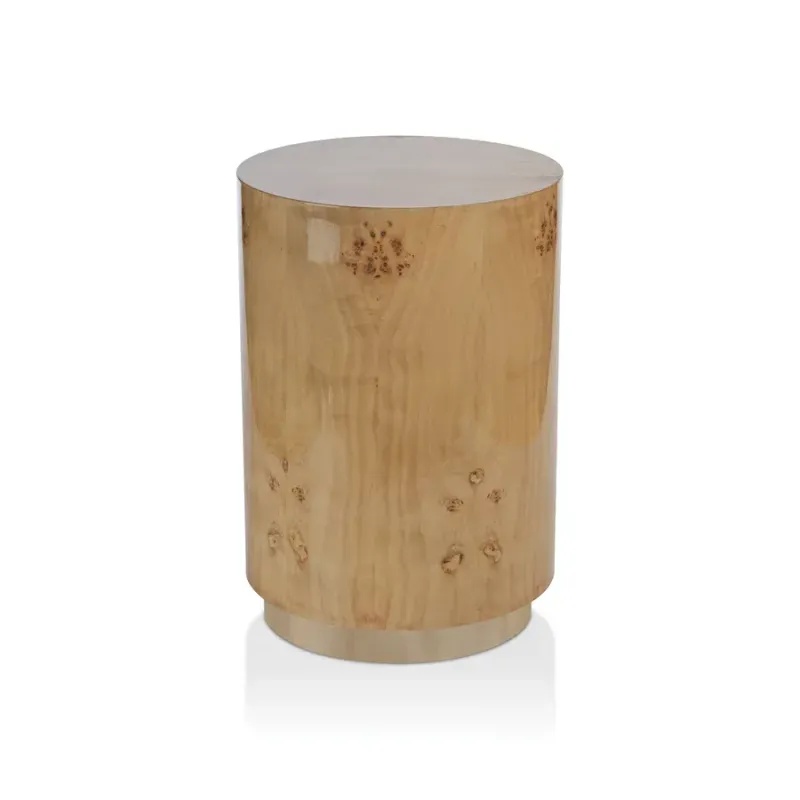Leela Burl Wood Stool / Table