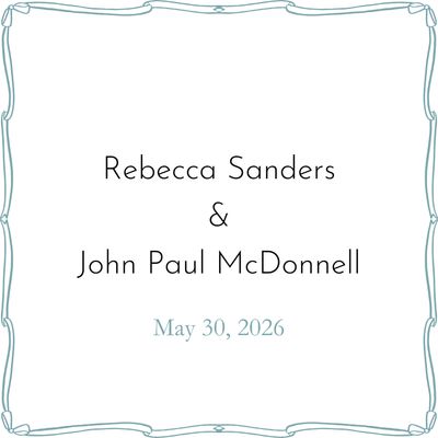 Rebecca Sanders &amp; John Paul McDonnell