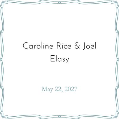 Caroline Rice &amp; Joel Elasy