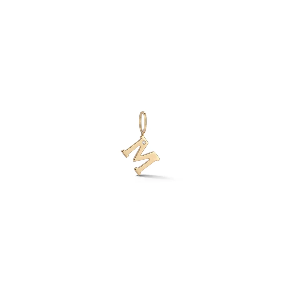 DRD Gold Charm Initial