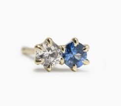 Duo Studs Sapphire