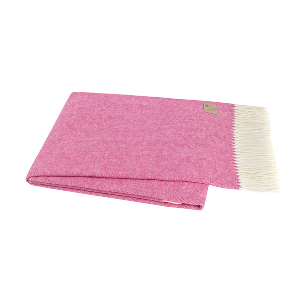 Herringbone Throw- Orchid