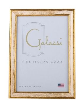 4x6 Horizontal Double Cream/Gold Florentine