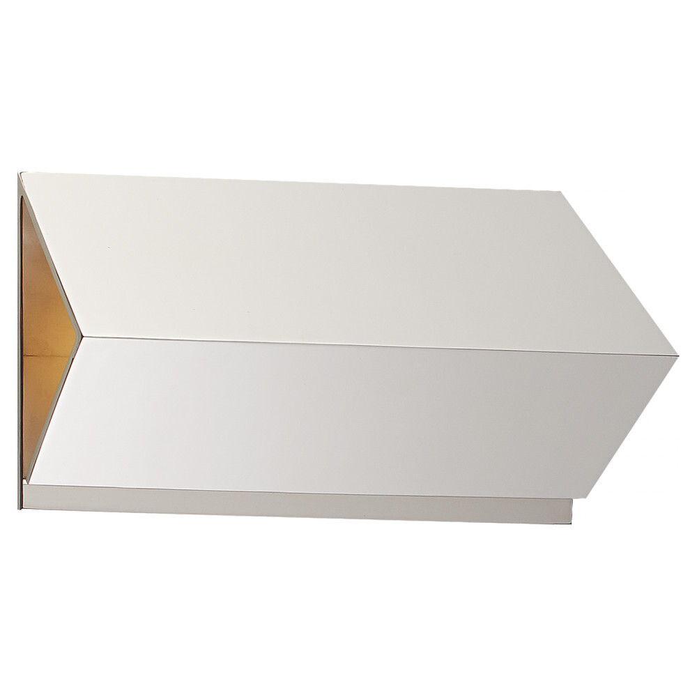 DC KW 2709PN Esker Small Triangle Sconce in Polished Nickel
