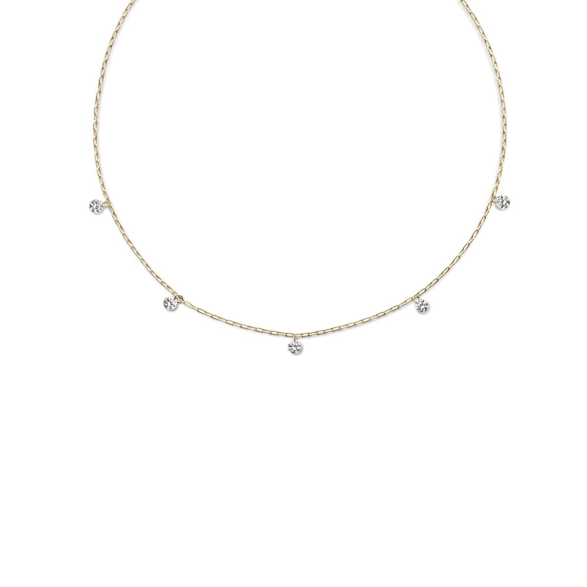 Solar System Diamond Necklace .3ct 14K