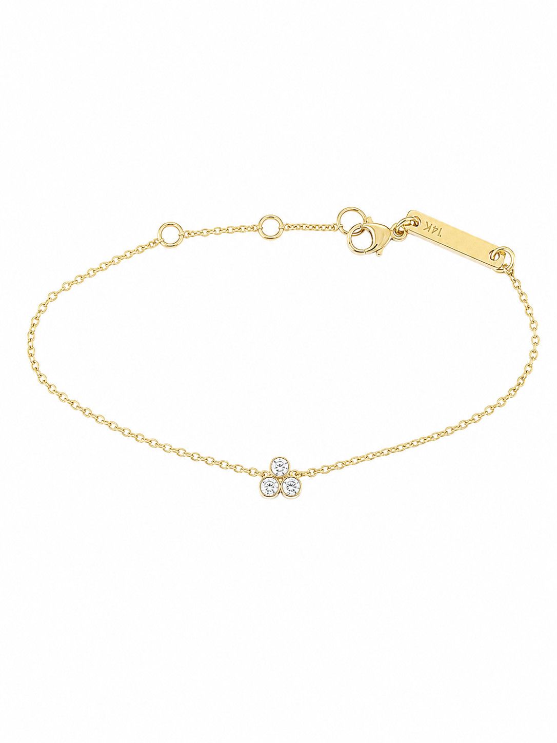Bracelet- trio bezel diamond