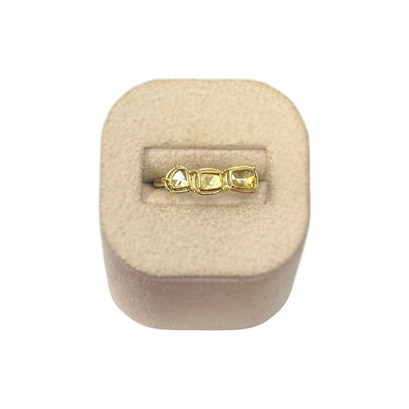 Ring- Diamond Triplet Ring 18k Yellow Gold
