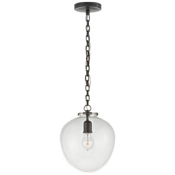 TOB 5226BZ/G2-CG Katie Acorn Pendant in Bronze with Clear Glass