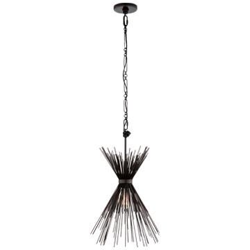 KW 5077AI Strada Small Chandelier in Aged Iron