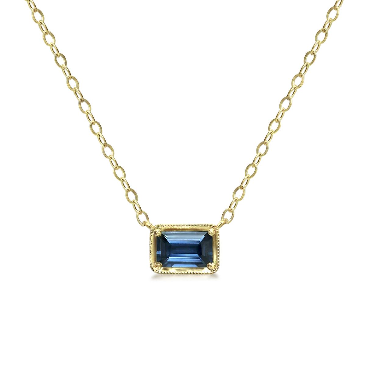 Leone Necklace Blue Sapphire .65ct