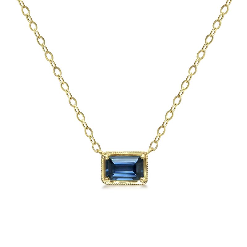 Leone Necklace Blue Sapphire .65ct