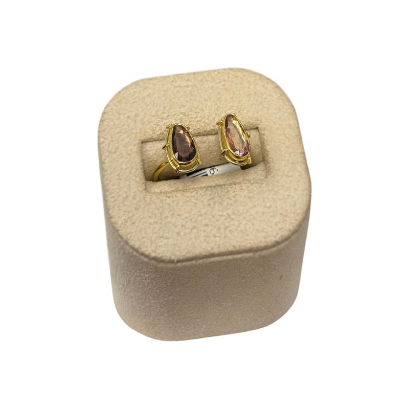 Ring- Double Spinel Ring 18k Yellow Gold