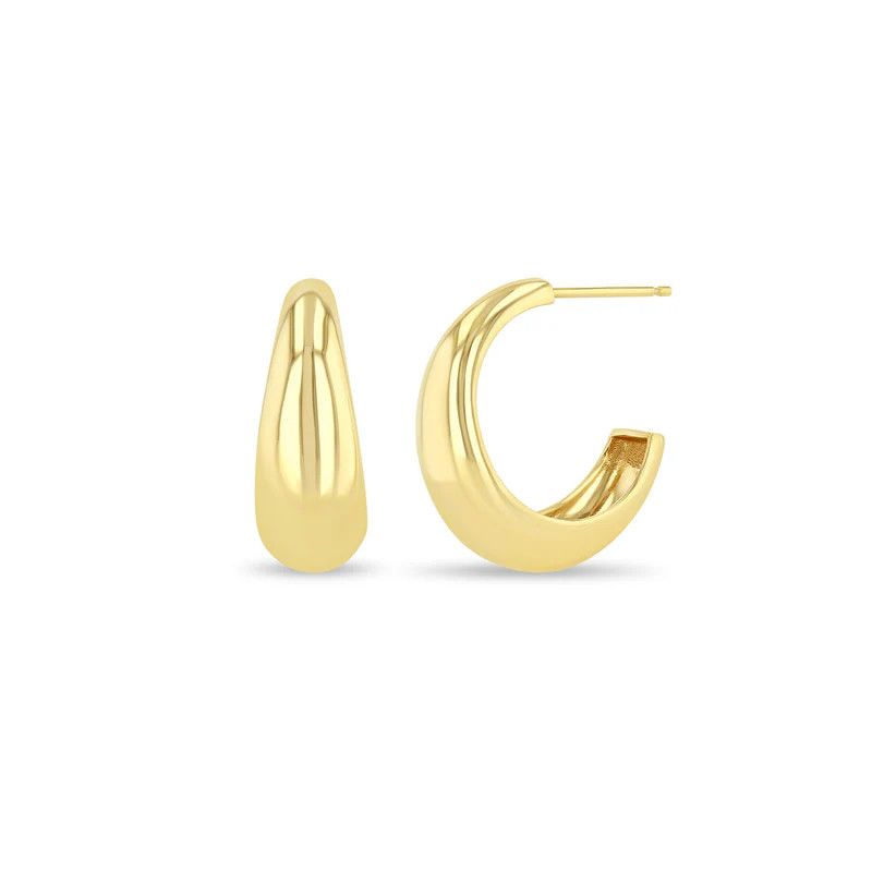 Earrings- 14k gold medium aura hoop