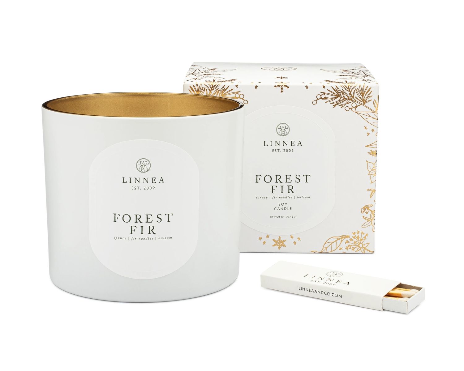Linnea's Lights Grande Triple Wick- Forest Fir