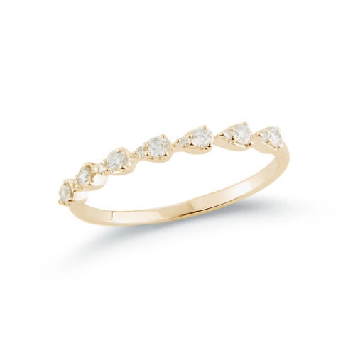 Ring- Sophia Ryan Teardrop 14k YG 0.23ct, sz. 7