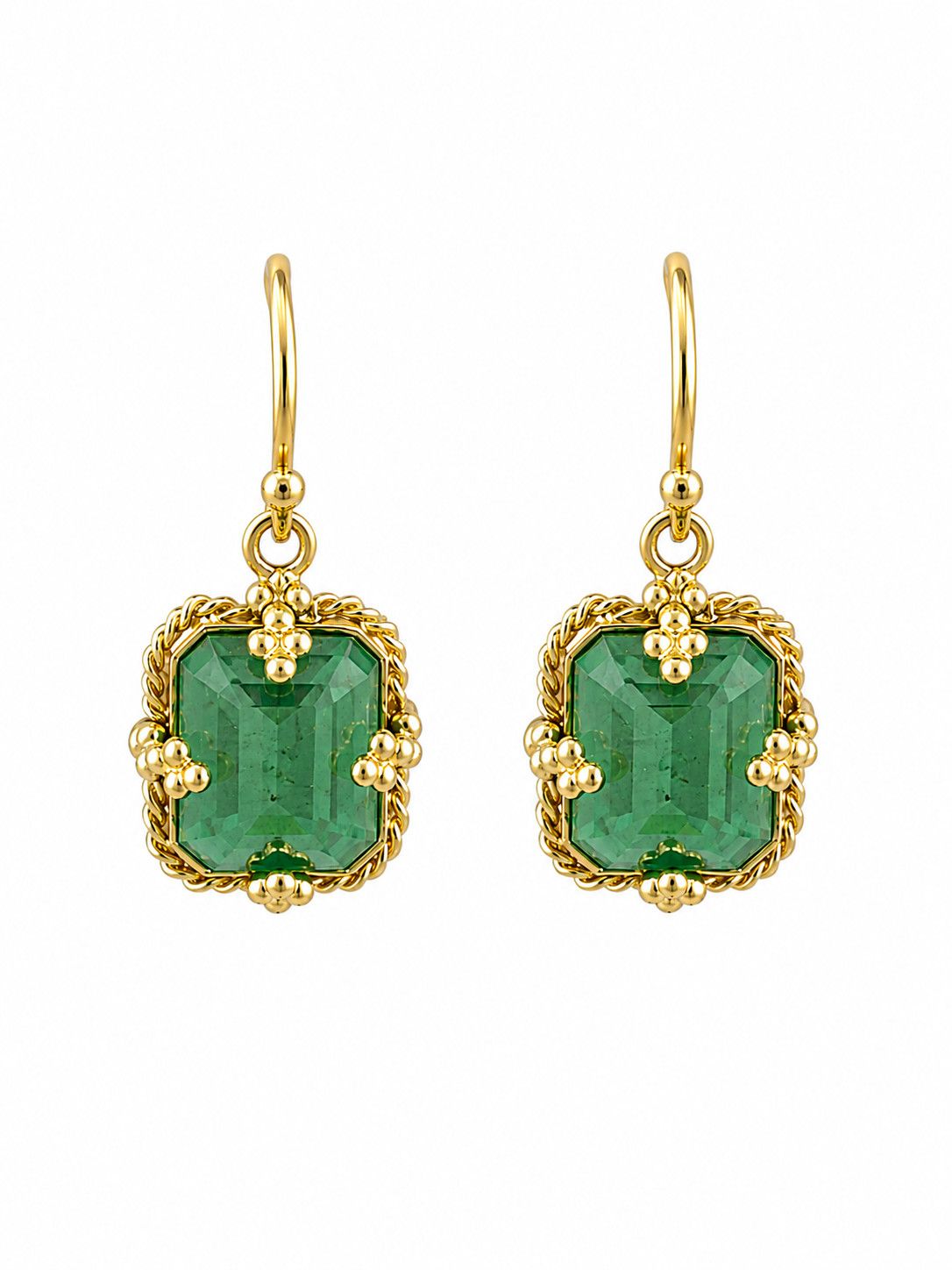 Earrings- OAK Emerald 5.37ct, 18k