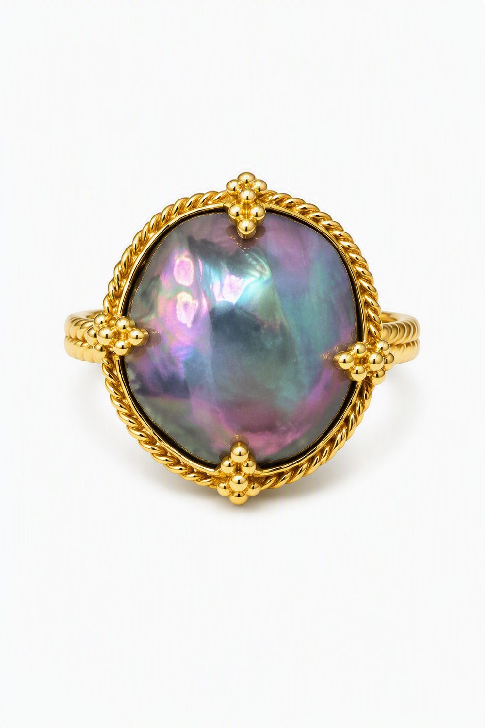 Ring- OAK Mabe Pearl, 8.69cts, 18k, sz 6.5