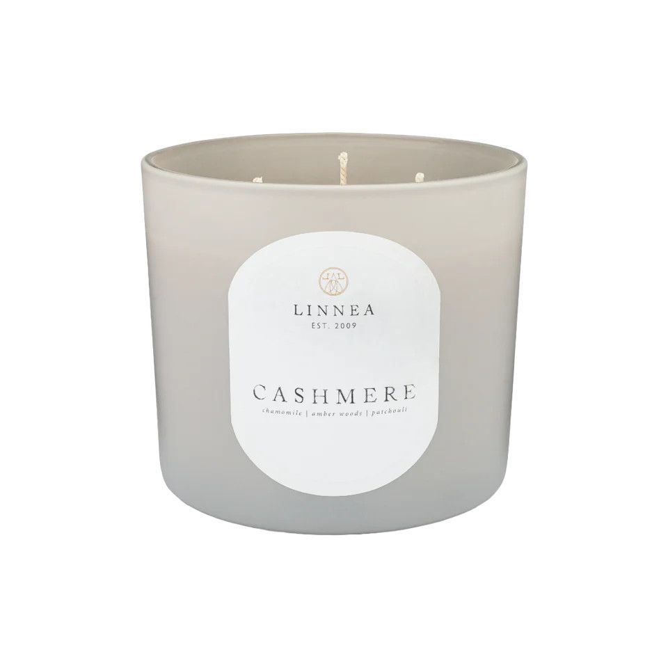 Linnea's Grande 3-wick Candle-, Scent: Cashmere