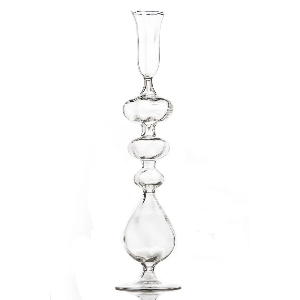 Candlestick Clear Teardrop Base