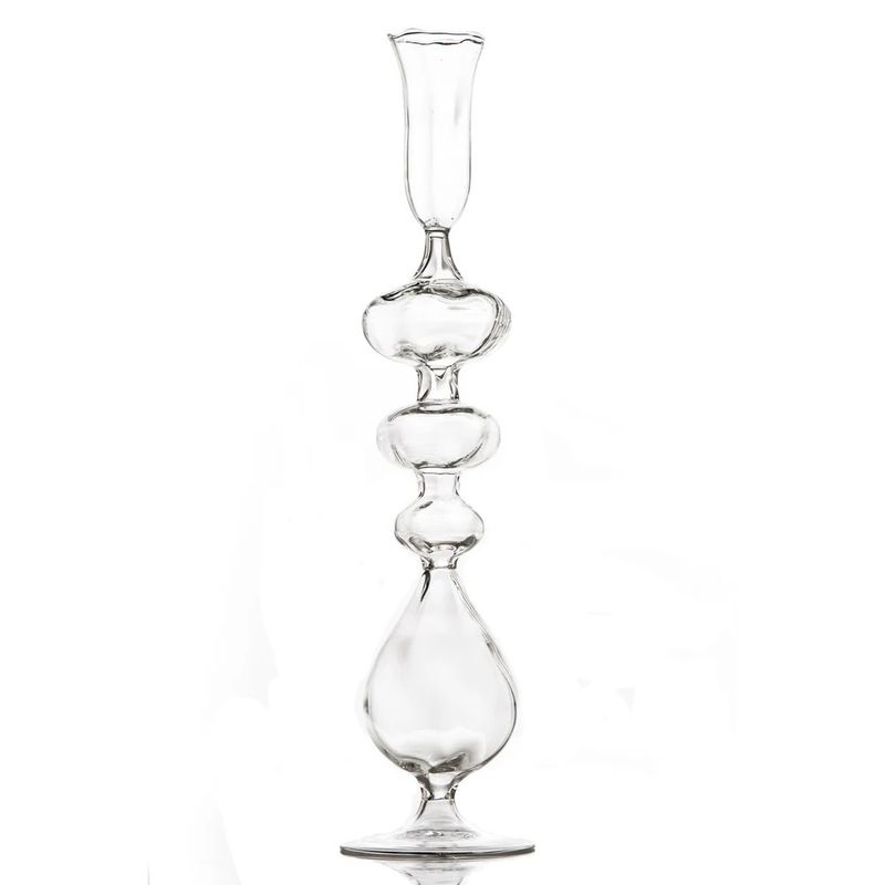 Candlestick Clear Teardrop Base