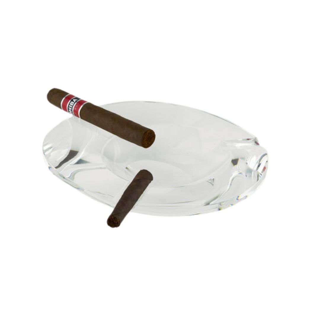 Crystal Glass Ashtray -  Free Form